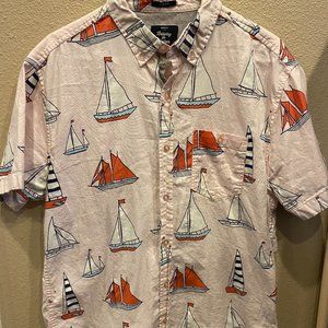 Pink Sailboat Button Up